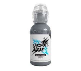 GREY 1 - World Famous Limitless - 30ml - Colore Tattoo REACH world famous