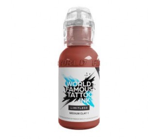 MEDIUM CLAY 1 - World Famous Limitless - 30ml - Colore Tattoo REACH world famous