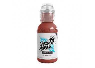 MEDIUM CLAY 1 - World Famous Limitless - 30ml - Colore Tattoo REACH world famous