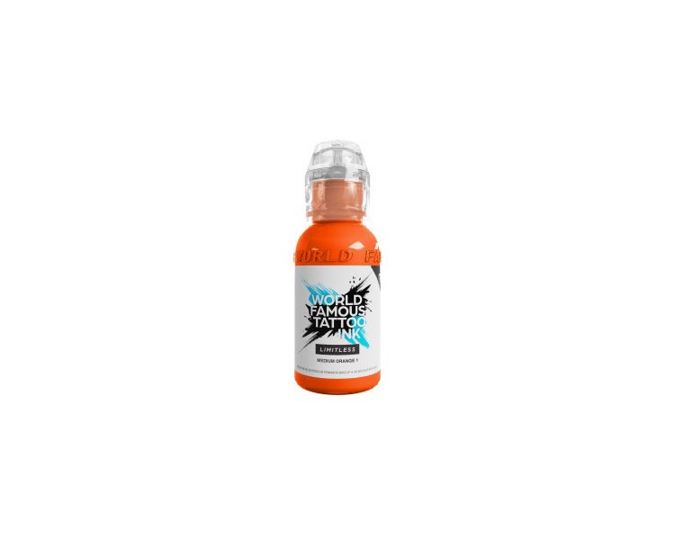 MEDIUM ORANGE 1 - World Famous Limitless - 30ml - Colore Tattoo REACH world famous MEDIUM ORANGE 1 - World Famous Limitless - 30ml - Colore Tattoo REACH world famous