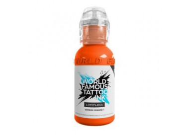 MEDIUM ORANGE 1 - World Famous Limitless - 30ml - Colore Tattoo REACH world famous