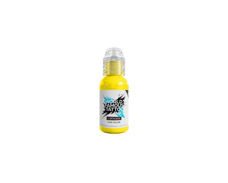 PURE YELLOW - World Famous Limitless - 30ml - Colore Tattoo REACH world famous PURE YELLOW - World Famous Limitless - 30ml - Colore Tattoo REACH world famous