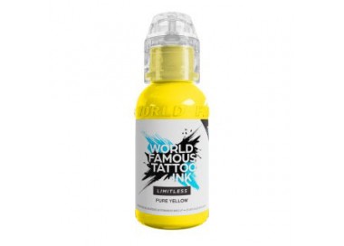 PURE YELLOW - World Famous Limitless - 30ml - Colore Tattoo REACH world famous
