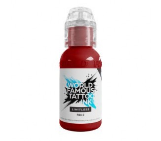 RED 2 - World Famous Limitless - 30ml - Colore Tattoo REACH world famous