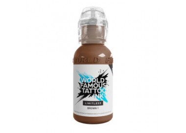 BROWN 1 - World Famous Limitless - 30ml - Colore Tattoo REACH world famous