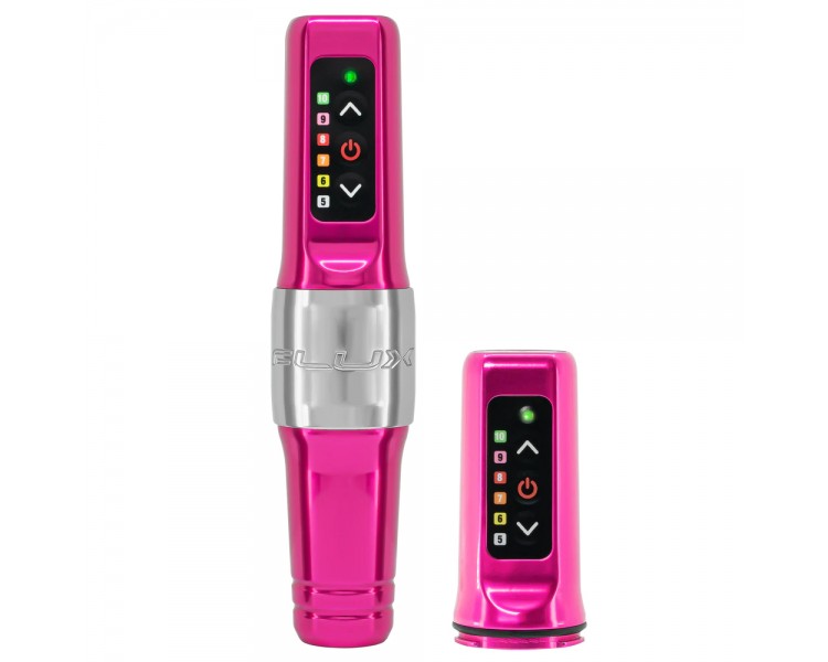 Flux Mini Wireless PMU Machine + PowerBolt Aggiuntivo - Bubblegum - Dermografo Spektra fk irons Flux Mini Wireless PMU Machine + PowerBolt Aggiuntivo - Bubblegum - Dermografo Spektra fk irons