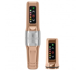 Flux Mini Wireless PMU Machine + PowerBolt Aggiuntivo - Champagne - Dermografo Spektra fk irons