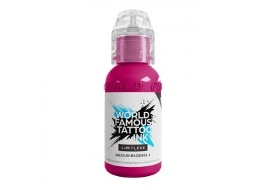 MEDIUM MAGENTA 1 - World Famous Limitless - 30ml - Colore Tattoo REACH world famous