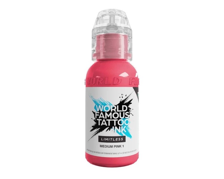 MEDIUM PINK 1 - World Famous Limitless - 30ml - Colore Tattoo REACH world famous MEDIUM PINK 1 - World Famous Limitless - 30ml - Colore Tattoo REACH world famous