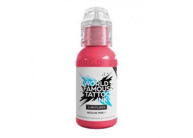 MEDIUM PINK 1 - World Famous Limitless - 30ml - Colore Tattoo REACH world famous
