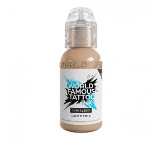 LIGHT FLESH 2 - World Famous Limitless - 30ml - Colore Tattoo REACH world famous