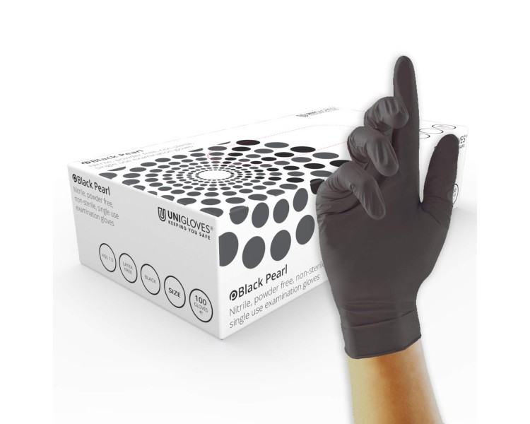 Guanti Unigloves BLACK PEARL in Nitrile - 100pz. unigloves Guanti Unigloves BLACK PEARL in Nitrile - 100pz. unigloves