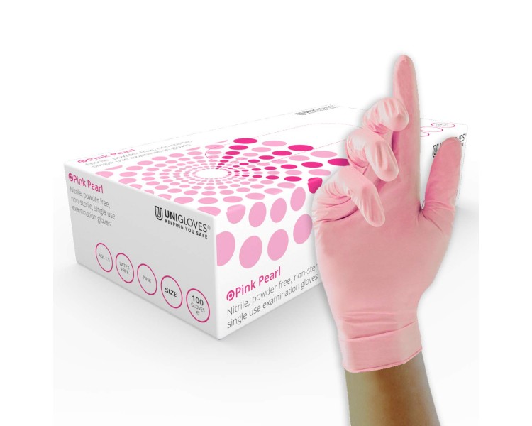 Guanti Unigloves PINK PEARL in Nitrile - 100pz. unigloves Guanti Unigloves PINK PEARL in Nitrile - 100pz. unigloves