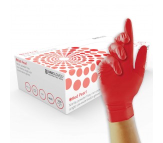 Guanti Unigloves RED PEARL in Nitrile - 100pz. unigloves