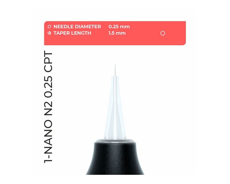 1 Nano (0,25mm) - Taper Standard PMU 1,5mm - Cartucce Artyst by Cheyenne - Aghi PMU - 20pz. artyst by cheyenne 1 Nano (0,25mm) - Taper Standard PMU 1,5mm - Cartucce Artyst by Cheyenne - Aghi PMU - 20pz. artyst by cheyenne