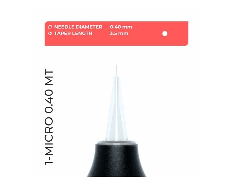 1 Micro (0,40mm) - Medium Taper 3,5mm - Cartucce Artyst by Cheyenne - Aghi PMU - 20pz. artyst by cheyenne 1 Micro (0,40mm) - Medium Taper 3,5mm - Cartucce Artyst by Cheyenne - Aghi PMU - 20pz. artyst by cheyenne