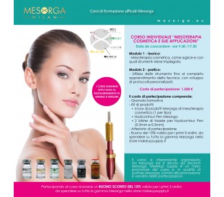 Corso Individuale "Mesoterapia Cosmetica e Sue Applicazioni" UFFICIALE MESORGA