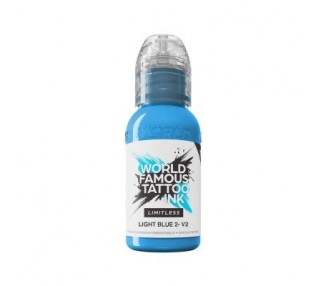 LIGHT BLUE 2 V2 - World Famous Limitless - 30ml - Colore Tattoo REACH world famous