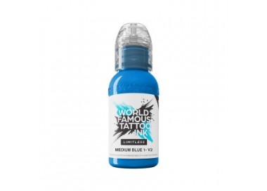 MEDIUM BLUE 1 V2 - World Famous Limitless - 30ml - Colore Tattoo REACH world famous