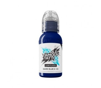 DARK BLUE 2 V2 - World Famous Limitless - 30ml - Colore Tattoo REACH world famous