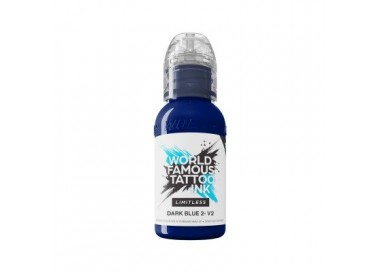 DARK BLUE 2 V2 - World Famous Limitless - 30ml - Colore Tattoo REACH world famous
