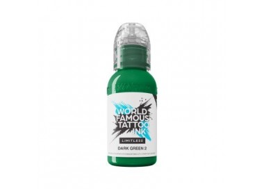 DARK GREEN 2 - World Famous Limitless - 30ml - Colore Tattoo REACH world famous