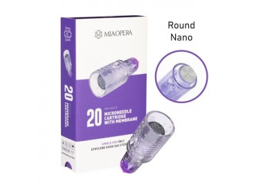 Round Nano - Cartucce MIAOPERA Needling - Ø 0,25mm - L 2,5mm - 20pz. miaopera