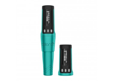 BELLAR AIR Wireless PMU Pen - con Batteria Aggiuntiva - Blue - Dermografo Microbeau Microbeau