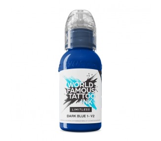 DARK BLUE 1 V2 - World Famous Limitless - 30ml - Colore Tattoo REACH world famous