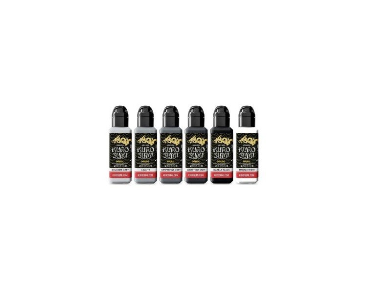 MARBLE STONE SET - Kuro Sumi Imperial - 6x44ml - Conforme REACH kuro sumi MARBLE STONE SET - Kuro Sumi Imperial - 6x44ml - Conforme REACH kuro sumi