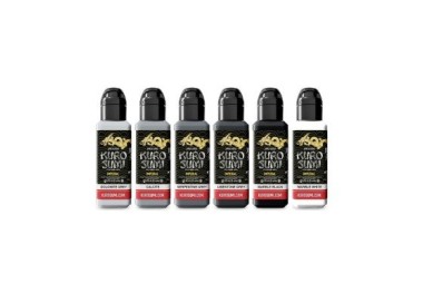 MARBLE STONE SET - Kuro Sumi Imperial - 6x44ml - Colori Tattoo REACH kuro sumi