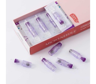 9 Punte - Cartucce EZ VENUS Microneedle - Ø 0,25mm - L 2,0mm - 20pz. ez tattoo