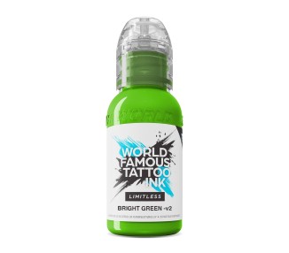 BRIGHT GREEN V2 - World Famous Limitless - 30ml - Colore Tattoo REACH world famous