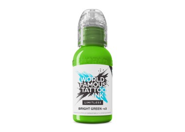 BRIGHT GREEN V2 - World Famous Limitless - 30ml - Colore Tattoo REACH world famous