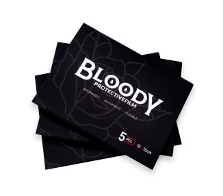 Bloody Tattoo Film - SINGLE 10cm x 15cm - 5pz. bloody