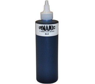 DYNAMIC Black PER DISEGNO - 240ml - Colore Tattoo per Pelle Sintetica dynamic ink