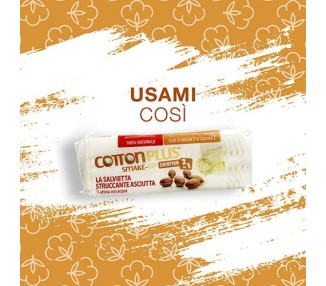 Salviette Struccanti DELICATE all'Argan- Si Attiva con Acqua - MINI Size - 20pz. cotton plus