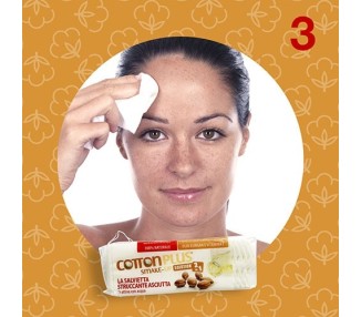 Salviette Struccanti DELICATE all'Argan- Si Attiva con Acqua - MAXI Size - 40pz. cotton plus
