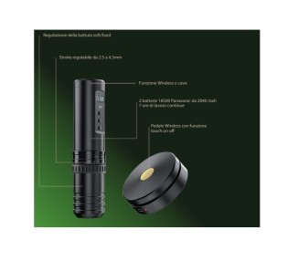 +WATTS Macchinetta Wireless Tattoo Pen - Nera kreative
