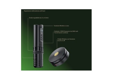+WATTS Macchinetta Wireless Tattoo Pen - Nera kreative