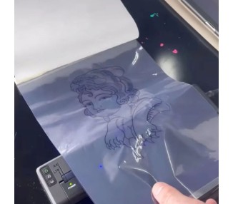 Transparent Thermal Transfer Paper - Clear Cut Stencils - 210x280mm - 25pz.