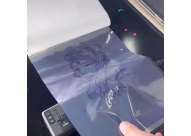 Transparent Thermal Transfer Paper - Clear Cut Stencils - 210x280mm - 25pz.