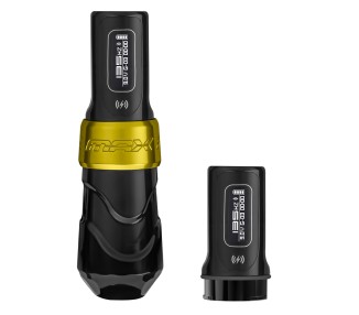 Spektra FLUX MAX Wireless con 2 PowerBolt II - Gold - Macchinetta Wireless Tattoo Pen fk irons