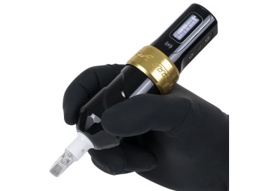 Spektra FLUX MAX Wireless con 2 PowerBolt II - Gold - Macchinetta Wireless Tattoo Pen fk irons