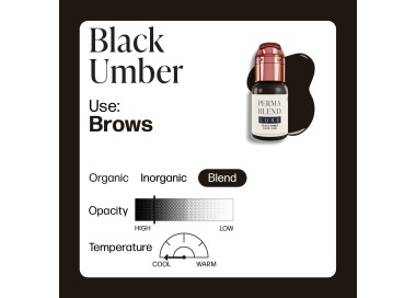 BLACK UMBER - Perma Blend Luxe - 15ml - Pigmento PMU REACH perma blend