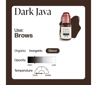 DARK JAVA - Perma Blend Luxe - 15ml - Pigmento PMU REACH perma blend