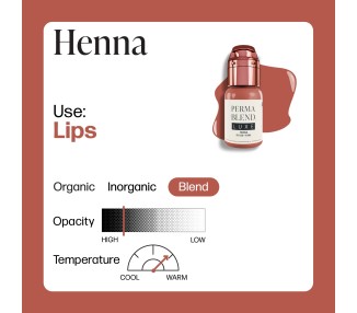 HENNA - Perma Blend Luxe - 15ml - Pigmento PMU REACH perma blend