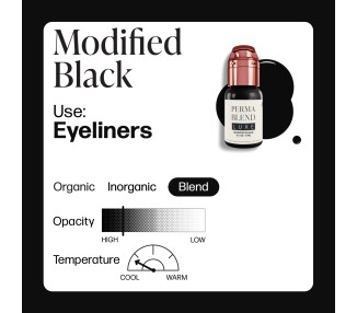 MODIFIED BLACK - Perma Blend Luxe - 15ml - Pigmento PMU REACH perma blend