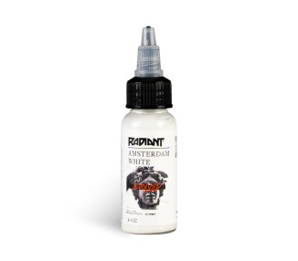 AMSTERDAM WHITE - Radiant Colors - 30ml - Colore Tattoo REACH radiant colors