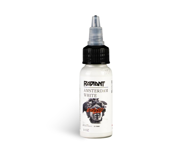 AMSTERDAM WHITE - Radiant Colors - 30ml - Colore Tattoo REACH radiant colors AMSTERDAM WHITE - Radiant Colors - 30ml - Colore Tattoo REACH radiant colors